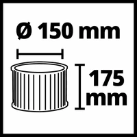 Einhell Hengerszűrő L Porosztályhoz (2351126)