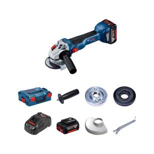 Bosch GWS 18V-10 Akkus Sarokcsiszoló 125mm, 2 x 5.0Ah (06019J4004)