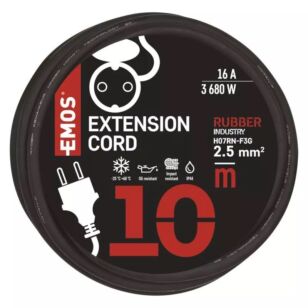 EMOS kültéri hosszabbító 10m gumi-neoprén 3X2,5mm2 (P01810R) 