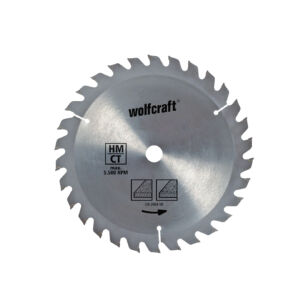 Wolfcraft Kézi körfűrészlap HM Z22 180x2,4x20mm változó fogazás