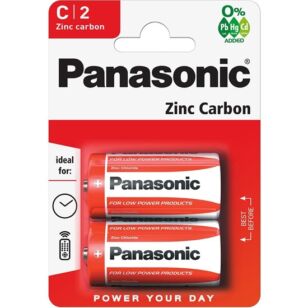Panasonic C-R14 Zinc Carbon C &quot;Baby&quot; elem 2 db/bliszter