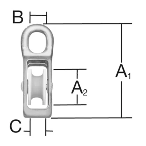 Vormann Kötélcsiga 12mm-ig, horganyzott (007900229AV)