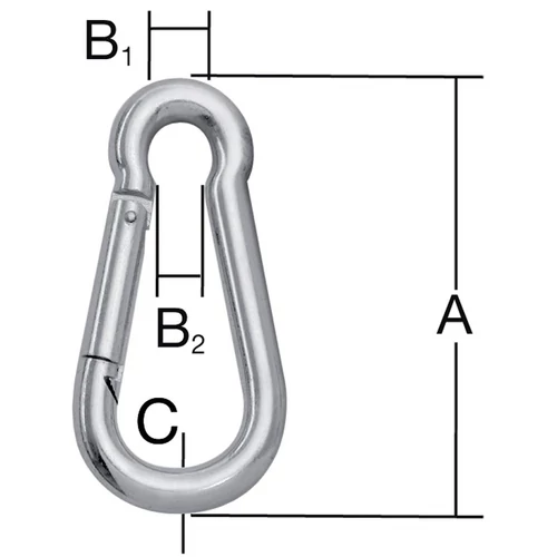 Vormann Tűzoltó karabiner 60x6, horganyzott 1db/cs (007900212AV)