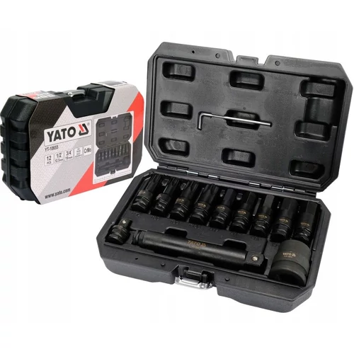 YATO YT-10655 Gépi imbusz torx készlet (kamionos) 3/4&quot;, 1/2&quot; 12 részes