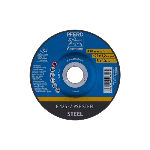 PFERD E 125-7 PSF STEEL Tisztítókorong