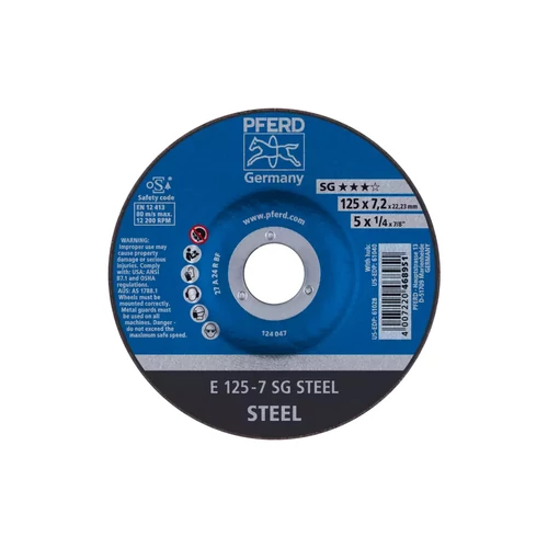 PFERD E 125-7 SG STEEL Tisztítókorong