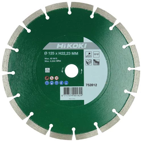 Hikoki Gyémánt vágótárcsa 125x22,2 (752812)