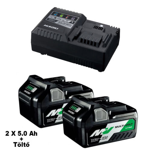Hikoki BSL 36A18 Multi Volt Akkumulátoros szett 2 x 5.0Ah + töltő