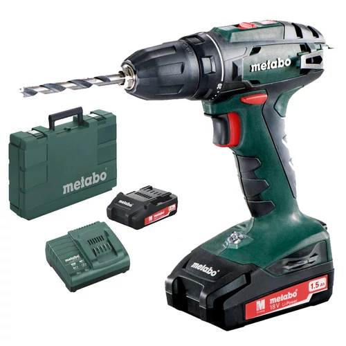 Metabo BS 18 Akkus Fúró-Csavarozó 2x1,5Ah (602207550)