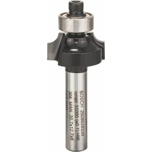 Bosch Lekerekítő maró 8 mm, R1 4 mm, L 10,5 mm, G 53 mm (2608628339)