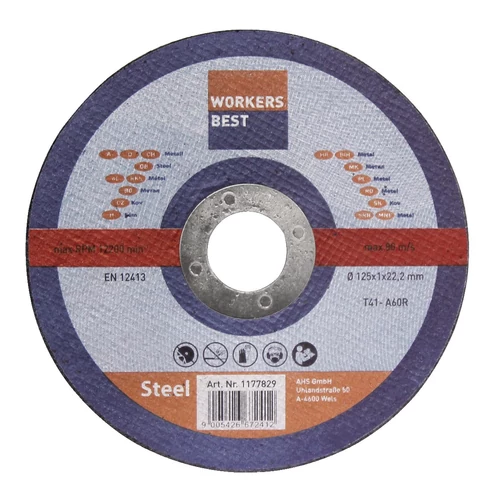 Vágókorong fémre 125x1,0x22,2mm 5 db/cs
