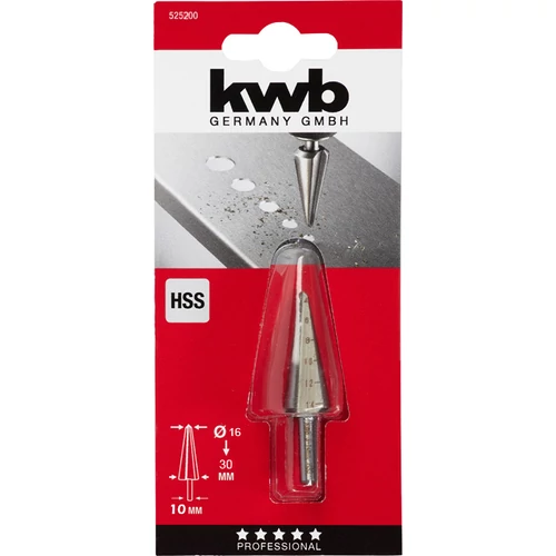 KWB profi hss kúpfúró 16-30mm (525200)