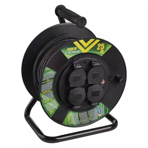 EMOS Kábeldob 25m vezetékkel IP44 3x1,5mm² / 230 V (P08225)
