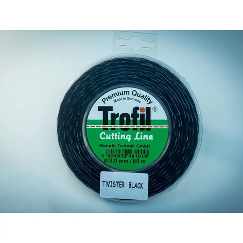 Trofil 3,0mm 60m Twister Black Csendes Damil