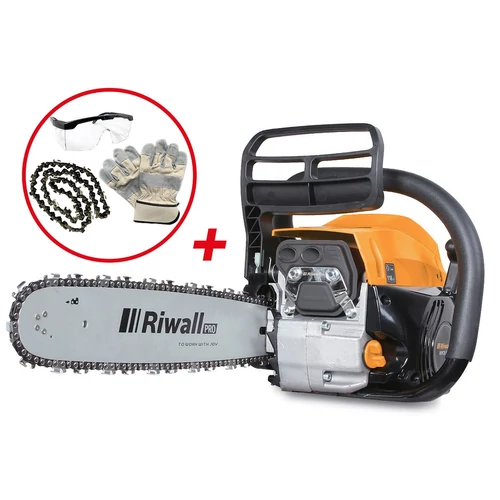 Riwall PRO RPCS 5140 SET Benzines láncfűrész, 49 cm3 + ajándék tartozékok (PC42A2201058B_set)