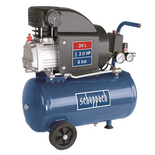 Scheppach HC 25 Olajkenésű kompresszor 24liter, 8bar, 1,5kW (5906115901)