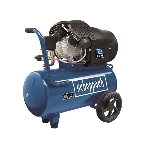 Scheppach HC 53 DC Kéthengeres Kompresszor 2200 W, 50 L, 10 Bar (5906102942)