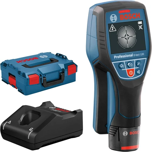 Bosch D-TECT 120 Falszkenner 120mm, 12V, 2Ah, L-BOXX-ban (0601081301)