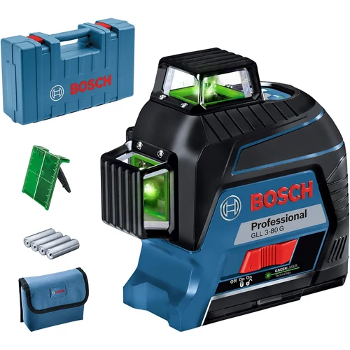 Bosch GLL 3-80 G Vonallézer kofferben (0601063Y00)