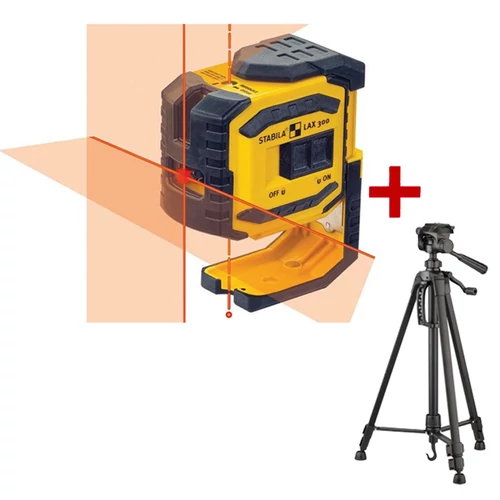 Stabila LAX 300 Szintezőlézer Szett + ST-K-S tripod állvány