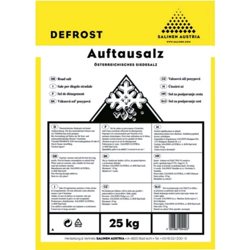 Defrost Útszóró só 25kg