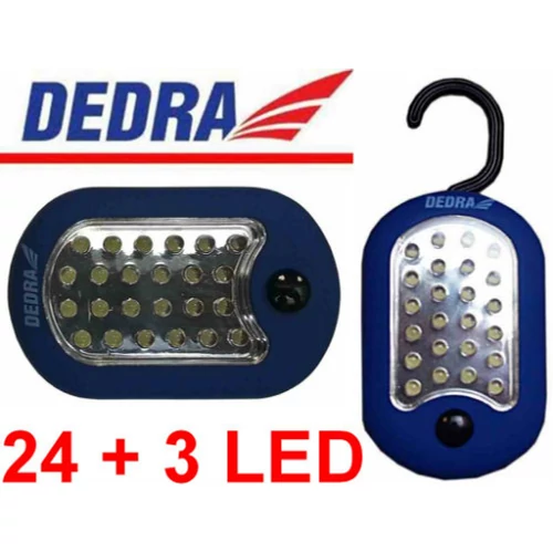 Dedra L1001 Elemlámpa Ovális 24+3Led Mágnessel