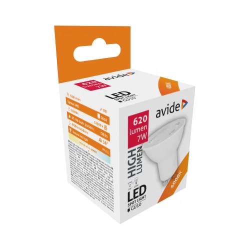 Avide Led spot GU10, 7W, GU10, 4000K, natural white, 620lumen