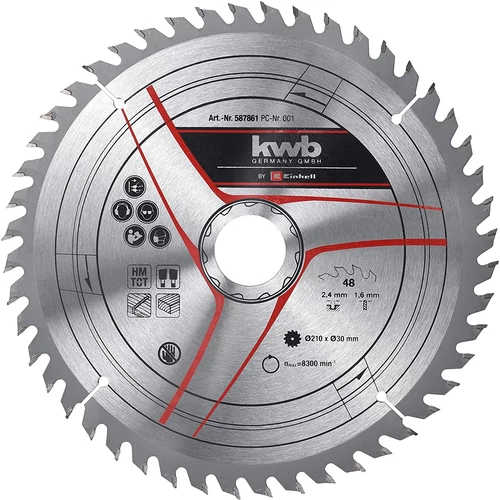 Einhell kwb fűrészlap 210x30x2,4 48 fogas (49587861)