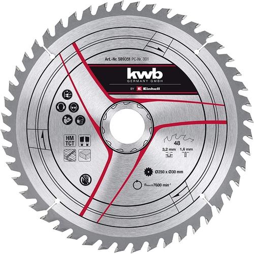 Einhell Kwb Körfűrészlap 250x30x3,2 48 fogas (49589351)