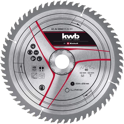 Einhell Kwb Körfűrészlap 254x30x3,2 60 fogas (49589561)