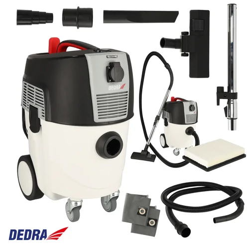 Dedra Műhelyporszívó automatikus szűrőtisztítással 1600W, 30l (DED6607)