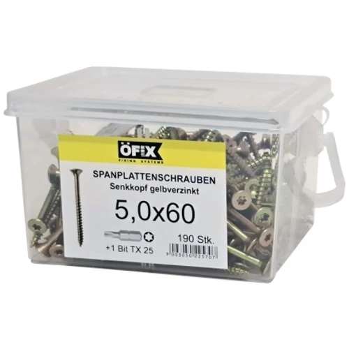 Küberl Torx forgácslapcsavar 5,0x60 190db/doboz