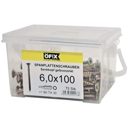 Küberl Torx forgácslapcsavar 6,0x100 75db/doboz