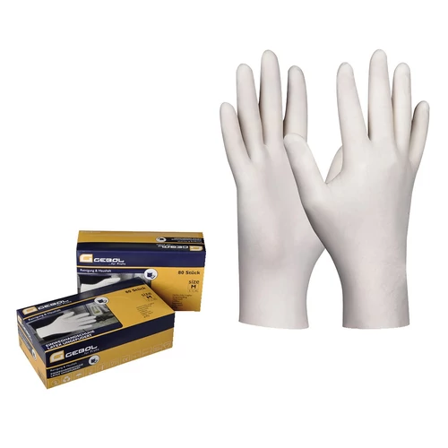 Latex kesztyű, XL-es, nem púderezett, 80 db/cs